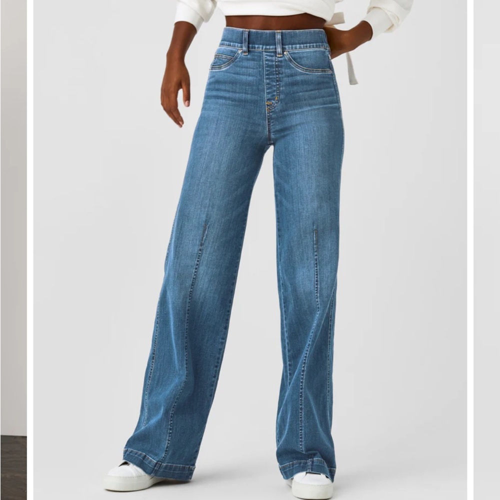 SPANX Seam Front Wide Leg Jeans size extra large - new with tags